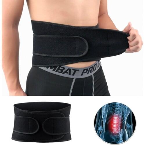 Gym Fitness Belt Back Support Adjustable Back Brace Lumbar Support Belt with Breathable Dual Adjustable Straps Back Pain Relief
