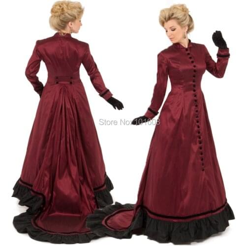 Tailored!19 Century Vintage costume Victorian dresses Eras Southern Belle Gown Marie Antoinette dresses Renaissance dress HL-125