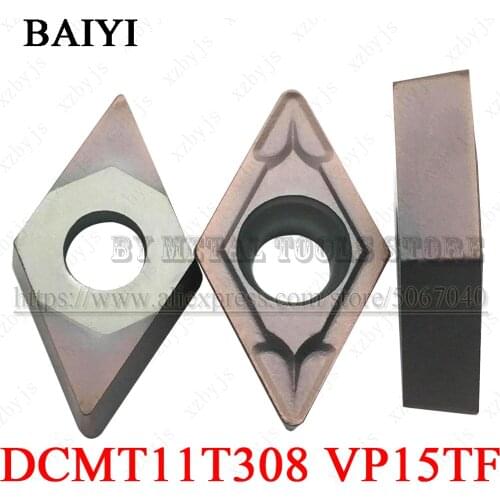 10PCS DCMT11T308 VP15TF CCMT32.52 VP15TF high quality CNC Blade Lathe Blade metal turning carbide