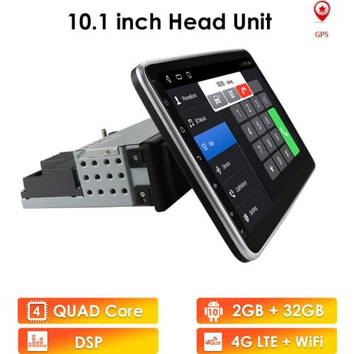 Quad Core Android 1 Din Universal Car Multimedia Radio Stereo Player Autoradio 4G LTE 360 Rotatable DSP WiFi GPS Mirror Link