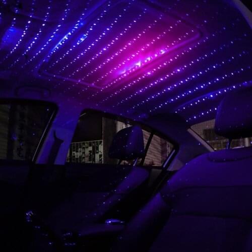 Car Roof Projection Light USB Portable Star Night Light Light Ceiling Interior Projector LED Atmosphere Adjustable O9E6