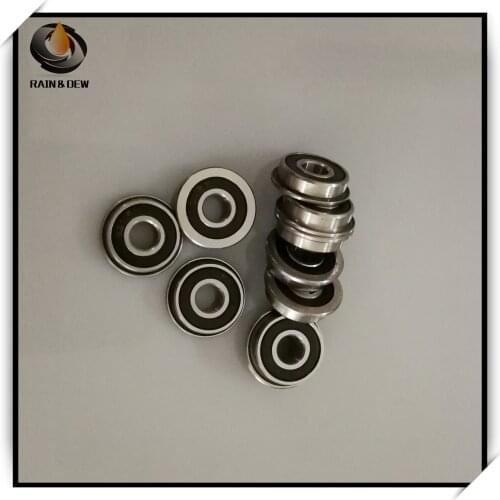 10Pcs F684RS Flange Bearing 4x9x4mm F684 ABEC-7 Flanged Miniature F684-2RS Ball Bearings 3D Printer