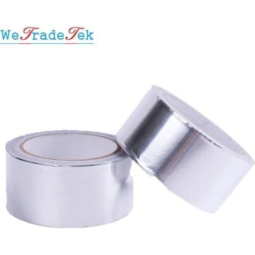 20M Aluminium Foil Adhensive Sealing Tape Heat Thermal Resist Duct Repair High Temperature Resistant Foil Tape