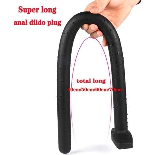 40-70cm Super Long Butt Plug Silicone Anal Dildo Anus Dilator Masturbator Anal Plug Expander Adult Sex Toys For Woman Men