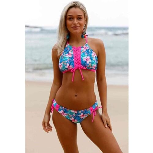 Angelsin Flowering Color Tankini Suit