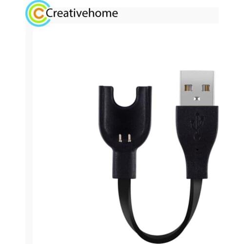 Pure Copper Wire Core Bracelet USB Charger for Xiaomi Mi Band 3(Black)