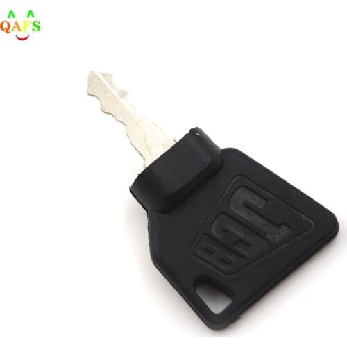 2PCS Black JCB 3CX Parts Digger Plant Keys Equipment Ignition Stainless Steel Key For Switch Starter