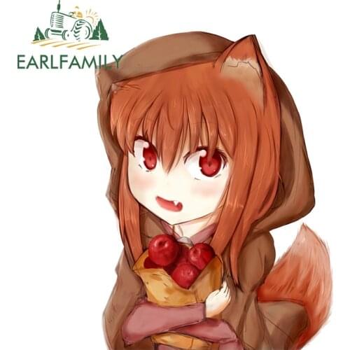 EARLFAMILY 13cm x 9.7cm for Spice And Wolf Car Stickers Vinyl Waterproof Decal Car Assessoires Sticker Motorcycle RV JDM Decor