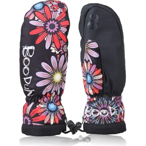 Boodun Quality Winter Thermal Ski Gloves Waterproof/Cool-resistant Snowboard Gloves Men/Womens Guantes for Skiing/Snowboarding