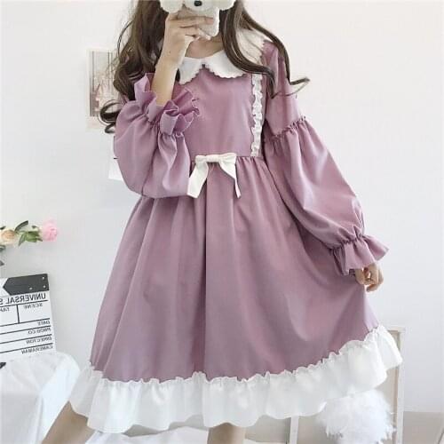 Summer Lolita Dress Sweet Cute Doll Collar Tea Party Gothic Lolita Tea Party Loli Cos Daily Japanese Kawaii Girl Victorian Dress