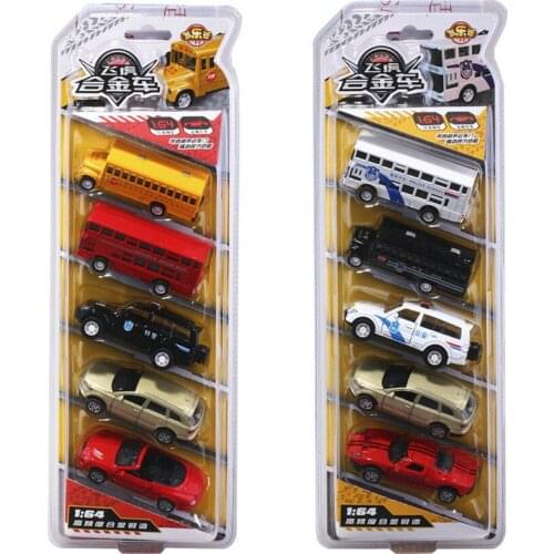 Hot-selling 1:64 alloy pull back set bus model toys,high-simulation car toys,double-decker buses,free shipping