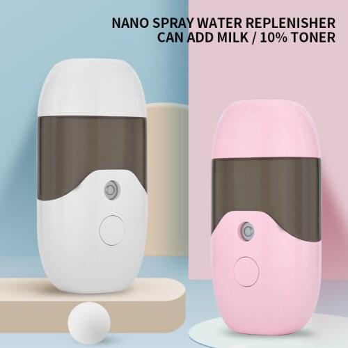 Nano Mist Facial Sprayer USB Humidifier Rechargeable Nebulizer Face Steamer Moisturizing Beauty Instruments 2 Color