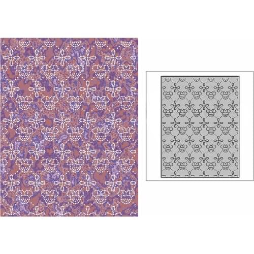 New Spotted Cartoon Face Background Plate Craft Embossing Mold 2021 Metal Cutting Dies for DIY Scrapbooking Album Card Making