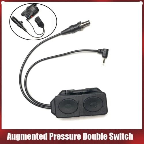 Element Airsoft Tactical Augmented Pressure Switch Double Switch For PEQ-15 PEQ-16A a peq airsoft DBAL 2