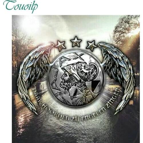 Hot round&spuare diamond 5D DIY diamond painting football LOGO Diamond painting cross stitch mosaic sewing decoration gift AJAX