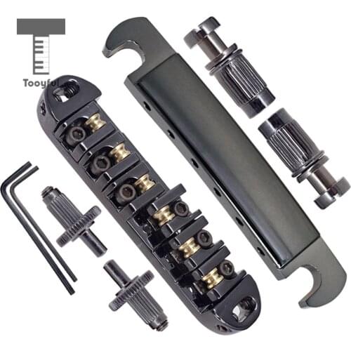 Tooyful Roller Saddle Bridge String Bridge Screw for Electric Guitar