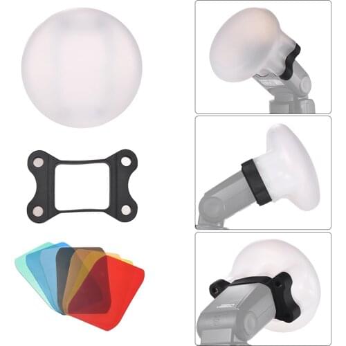 Silicone Diffuser Ball Magnet Adsorption Soft Balls for Canon Nikon Sigma Yongnuo Godox Andoer Neewer Vivitar Speedlight