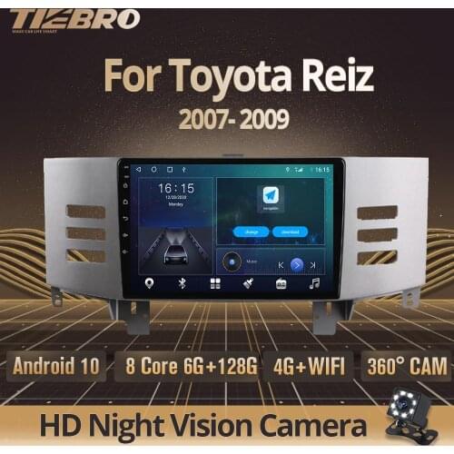 TIEBRO 2din Android10.0 For Toyota Reiz 2007-2009 Audio For Car Multimedia Radio Player GPS Navigation Carplay DSP NO 2 Din DVD
