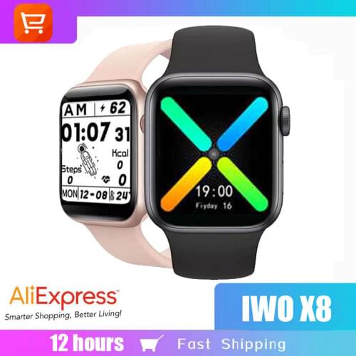 IWO13 Smart Watch X8 Heart Rate Fitness Tracker DIY Dials Play Music Bluethooth Call Sport Waterpfoof Best Smart Watch Men Women