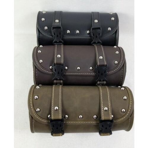 Universal Motorcycle Tool Bag Front Fork Handlebar Saddlebag Roll Barrel Racing Tail Barrel Storage