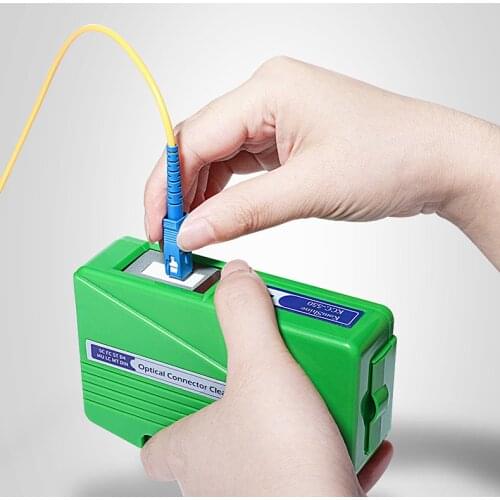 Optical Fiber Connector Cleaner KCC-55 Fiber Conector Cleaning Box Cassette 500 Times Cassette Cleaner