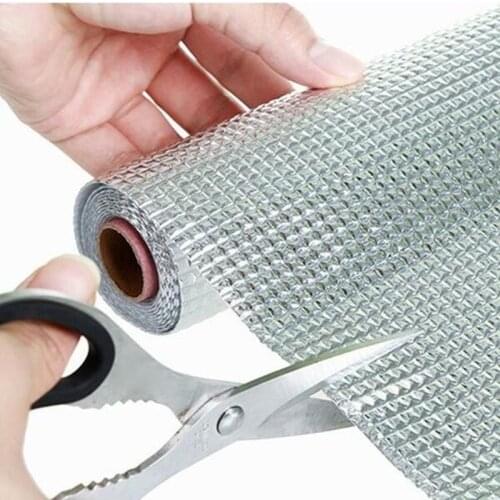 1 Roll 3 Sizes Kitchen Sticker Table Mat Drawers Cabinet Shelf Liners Cupboard Placemat Waterproof Oil proof Shoes Cabinet Mat