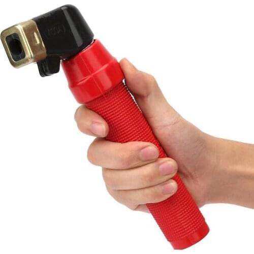 1pcs 400A Electrode Holder Welding Holder Red Handle Vise Arc Welder Cable Connection for Welding Home Repair Power Tool Parts
