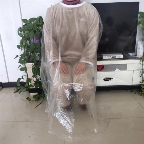 100pcs Disposable Hairdressing Cape Waterproof Haircut Cloak Apron Cloth Shawl Scarf 60x90cm Long Barber Accessories Peluqueria
