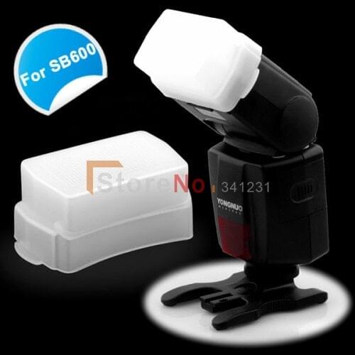 2PCS White Flash Bounce Diffuser Softbox for Nikon Speedlight nikon SB-600 SB-800 With Tracking Number