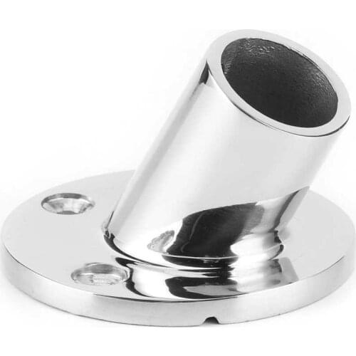 316 Stainless Steel Round Base 60 Degree Hand Rail Fitting Accessories for 22MM 7/8in Pipe steering for boat