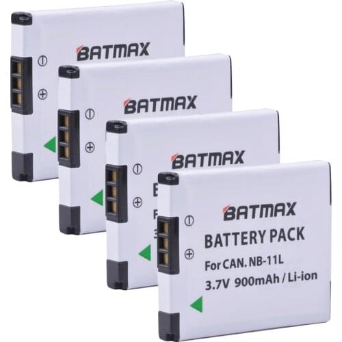 4-Pack NB-11L NB 11L NB11L Camera Batteries for Canon A2600 A3500 A4000IS IXUS 125 132 140 240 245 265 155 HS