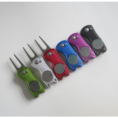 Green fork GOLF Divot Tool Golf Repair Divot Tool Fork Golf Accessories