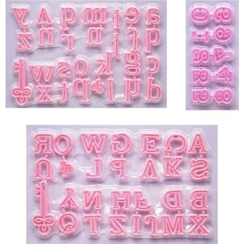 66 pcs/Set Number Capital Letter Cookie Cake Cutter Mold Fondant Cake Decoration Tools