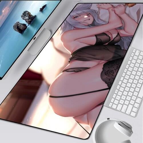 Large Creative Cartoon Anime Sexy Mouse Keyboard Pad 900x400x2mm Home Office Game Computer Desktop Protect for Boyfriend Gifts