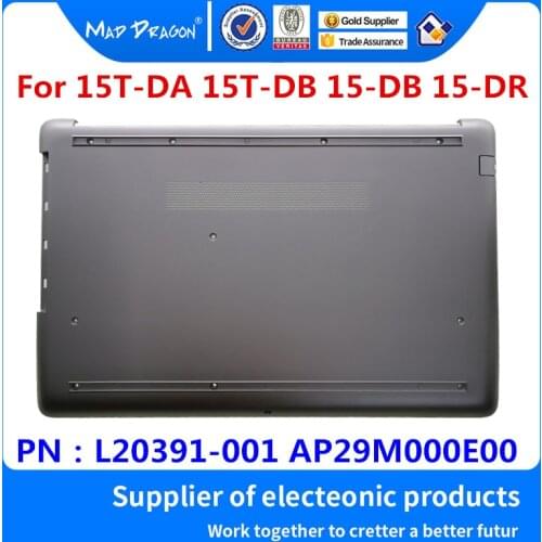 MAD DRAGON Brand Laptop Bottom Base Bottom Cover Assembly Silver shell for HP 15T-DA 15T-DB 15-DB 15-DR L20391-001 AP29M000E00