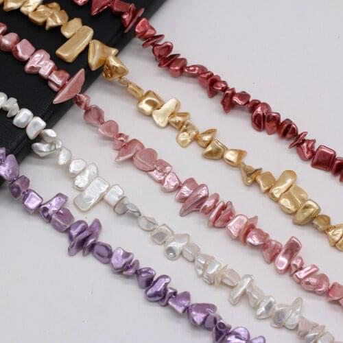 Irregural Imitation Pearl Shell Beads High Quality Natural Shell Loose Beads for Jewelry Making DIY Necklace Bracelet 8x8-8x15mm