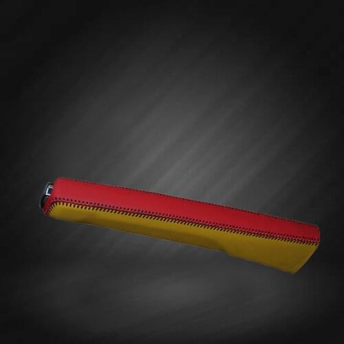 Car Hand Brake Covers Top Layer Leather Case for Peugeot 308 Handbrake Grips Cover Auto Genuine Leather Handbrake