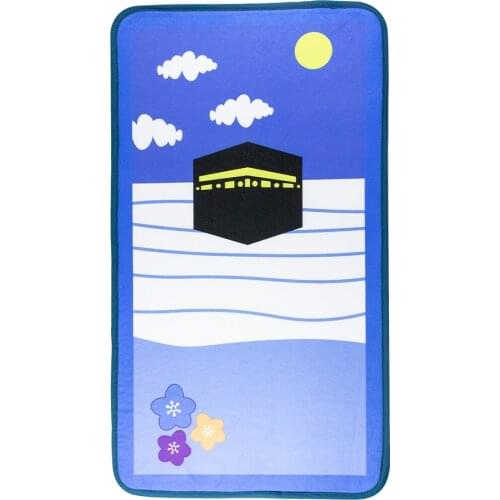 Kids Prayer Mat Islam Muslim Prayer Rug Soft Worship Mats Eid Mubarak Ramadan Gift
