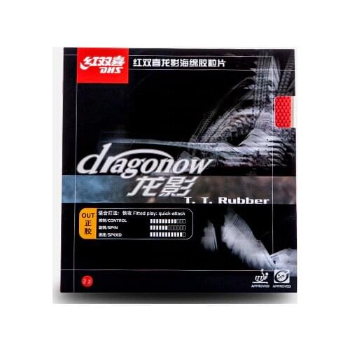 DHS Dragonow (Quick Attack) Short Pips-Out Table Tennis (PingPong) Rubber With Sponge