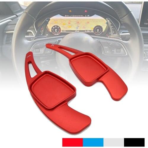 For Audi A3 / S3 facelift A5 S5 2017 A4 B9 Q7 2016-2017 TT TTS Car Accessories Steering Wheel Gear Shift Paddle Shifters