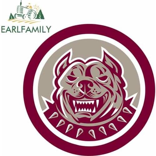 EARLFAMILY 13cm x 13cm Dog Sign Anime Car Stickers Helmet Motorcycle Sunscreen Bumper Trunkb Truck Graphics JDM Vinyl Car Wrap