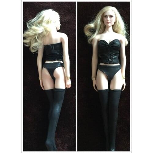 Estartek 1/6 Sexy Artificial Leather Underwear Set 1:6 Female Figure Clothes Accessories for 12" Collectible Action Figure DIY