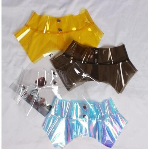 Summer New Fashion and Trends In The PVC Plastic Transparent Girdle Female Wide Trim T-shirt Shirts Belt Width Harajuku Belts