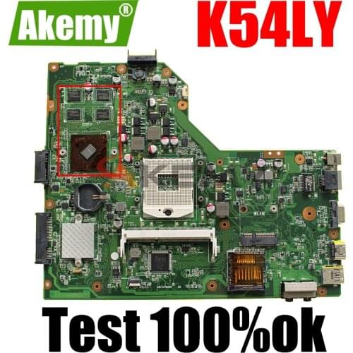 AKEMY K54LY Laptop Motherboard For ASUS K54LY K54HR X84H Original Mainboard REV2.1/2.0 PM