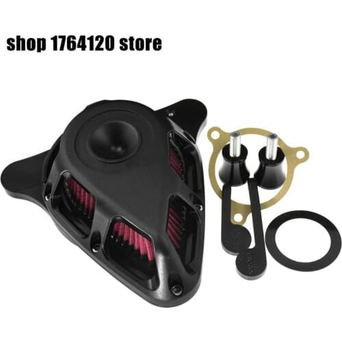 Motorcycle Air Filter Systems Matte Black Aluminum For Harley Touring Road King Electra Glide Road Glide 2017-2018 Softail 2018