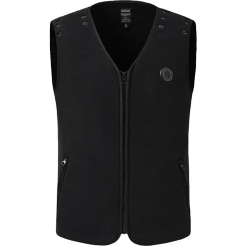 Men USB Electric Heated Vest 5 Areas Abdomen Back Heating Jacket For Fishing Skiing Motorcycles Riding Winter Warm Coat Clothing