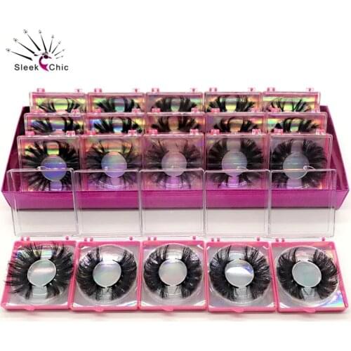Mink Eyelash 10/20/30 Pairs Fake Lashes Wholesale 5D Mink Lashes Packaging Boxes Magnetic Eyelashes 25mm False Lashes In Bulk