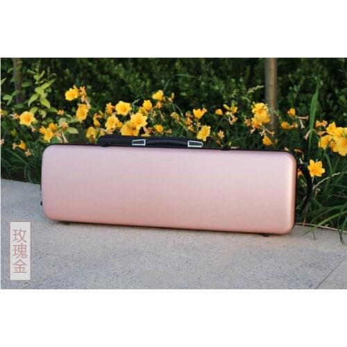 New 4/4 Violin Case Carbon Fiber Strap Hard Case Gold Yinfente Support 150kg