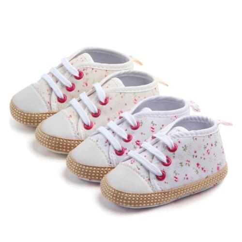 New Cute Flower Baby Shoes Spring Autumn Infants Casual Shoes Soft Sole Toddler Girls Cotton First Walkers Sneakers