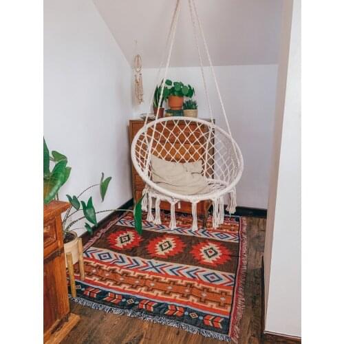 Ethnic Style Cloth Art Pure Cotton Cover Blanket Leisure Carpet Decoration Sofa Blanket Sofa Towel Cushion